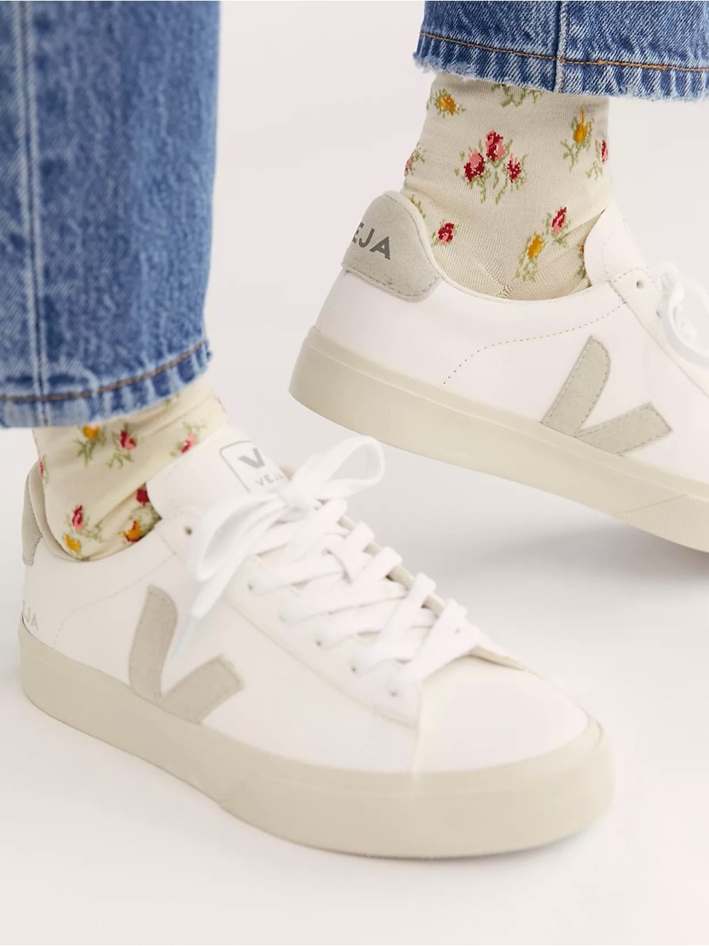 Veja Campo Women's White Leather Sneakers